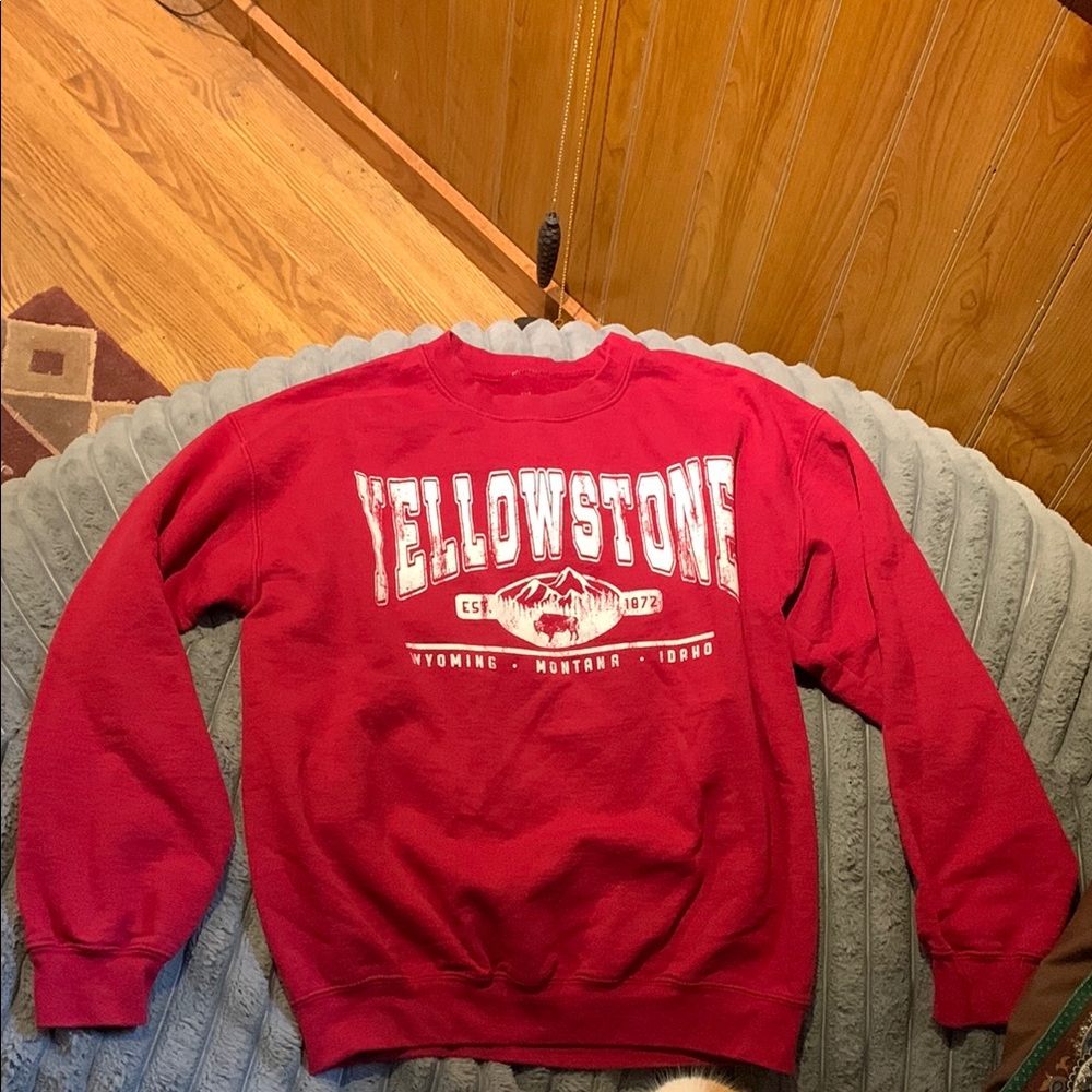 Red Yellowstone Park Sweater
